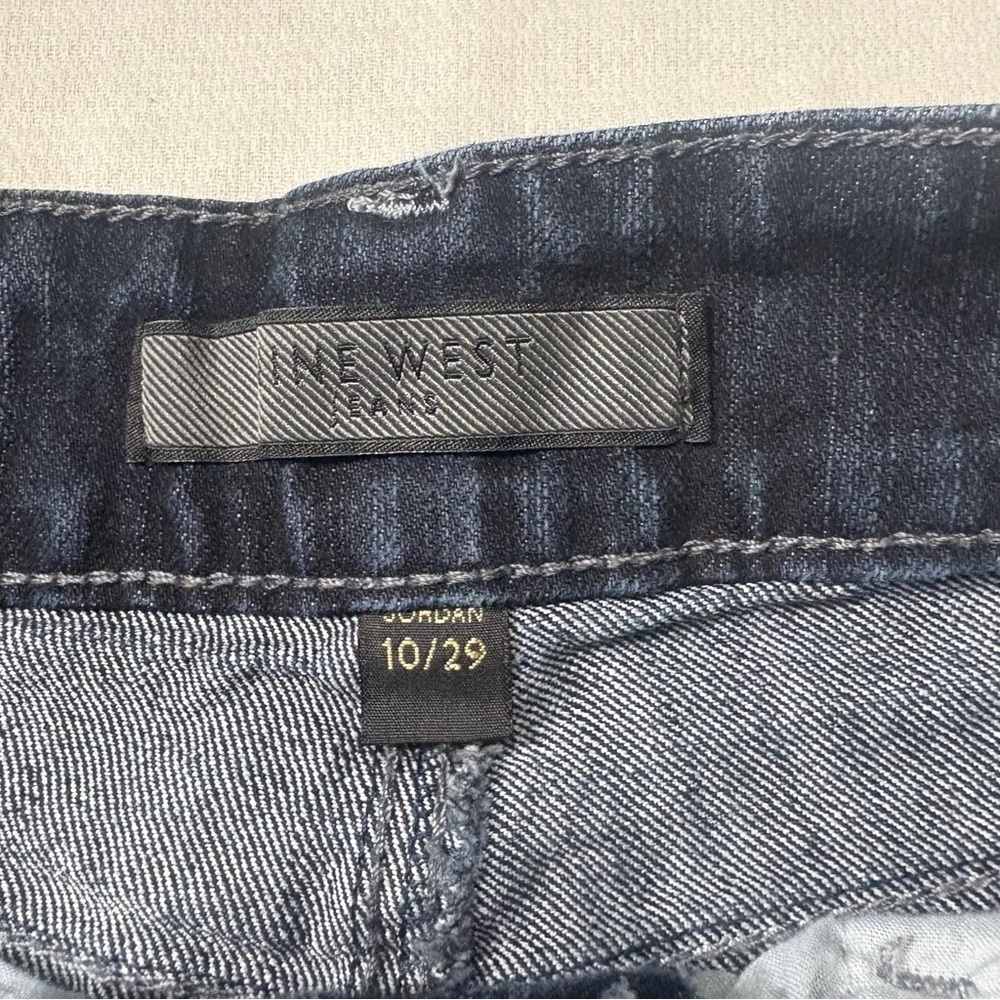 Nine West Y2K Wide Leg Trouser Jeans 10/29 Dark Wash 2000s - Picture 3 of 14
